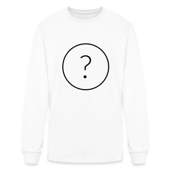 Question Mark Symbol - Men's Long Sleeve T-Shirt - white - Front