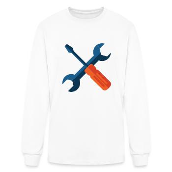 tools - Men's Long Sleeve T-Shirt - white - Front