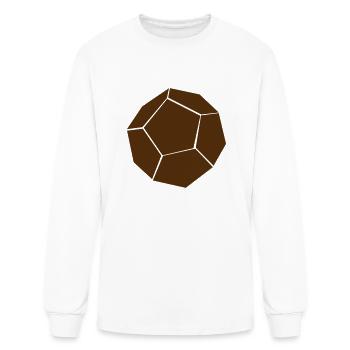 D12 Twelve Sided Dice - Men's Long Sleeve T-Shirt - white - Front