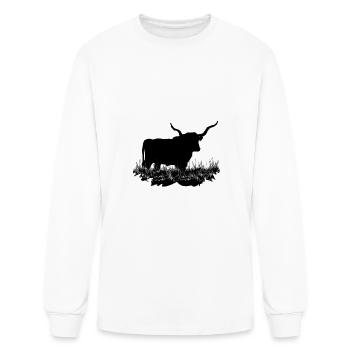 Texas Longhorn - Men's Long Sleeve T-Shirt - white - Front