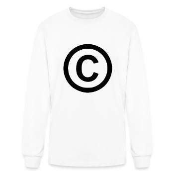 Copyright - Men's Long Sleeve T-Shirt - white - Front