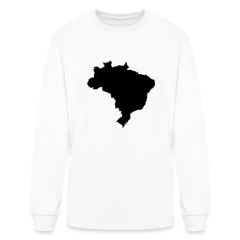 Brazil map - Men's Long Sleeve T-Shirt - white - Front