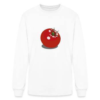 Tomato - Men's Long Sleeve T-Shirt - white - Front
