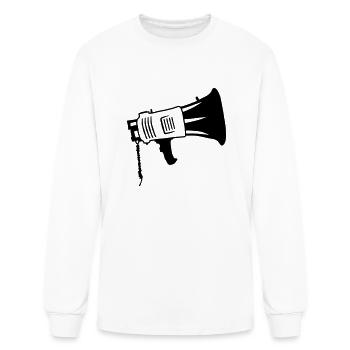 Megaphone propaganda icon loudspeaker - Men's Long Sleeve T-Shirt - white - Front