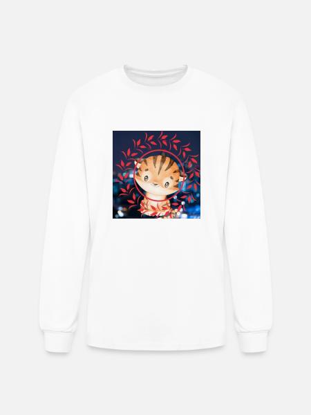 Tiger - Men's Long Sleeve T-Shirt - white