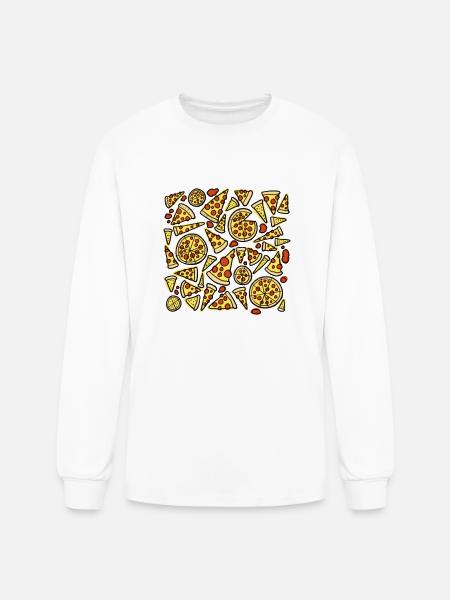 Pizza Slices - Men's Long Sleeve T-Shirt - white