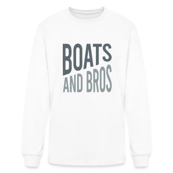 Mens Friendcation Boats And Bros - Men's Long Sleeve T-Shirt - white - Front
