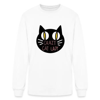 Crazy Cat Lady - Men's Long Sleeve T-Shirt - white - Front