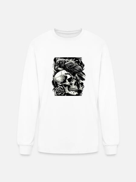 Gothic Guardian - Men's Long Sleeve T-Shirt - white