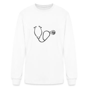 Stethoscope - Men's Long Sleeve T-Shirt - white - Front