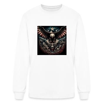 American War Eagle - Men's Long Sleeve T-Shirt - white - Front