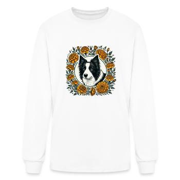 Border Collie - Men's Long Sleeve T-Shirt - white - Front