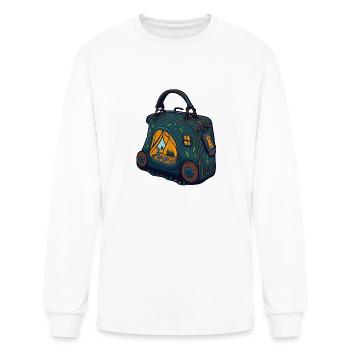 Cozy Campsite in the Woods - Men's Long Sleeve T-Shirt - white - Front