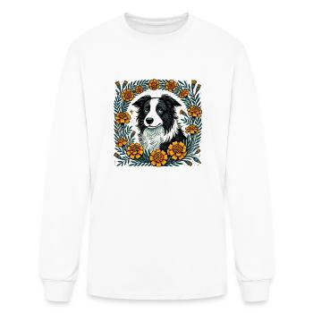 Border Collie - Men's Long Sleeve T-Shirt - white - Front