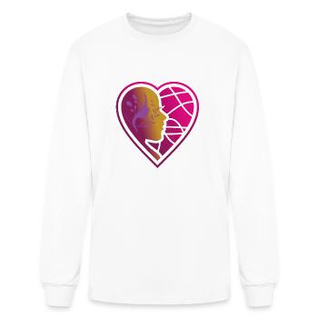 Amazing Heart Teching girl art design - Men's Long Sleeve T-Shirt - white - Front