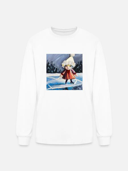 Winter fun - Men's Long Sleeve T-Shirt - white