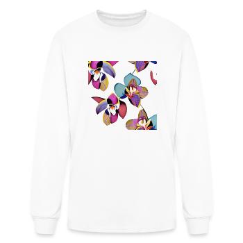 Orchids - Men's Long Sleeve T-Shirt - white - Front