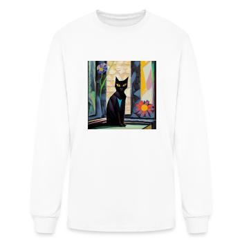The flowers watcher - Men's Long Sleeve T-Shirt - white - Front