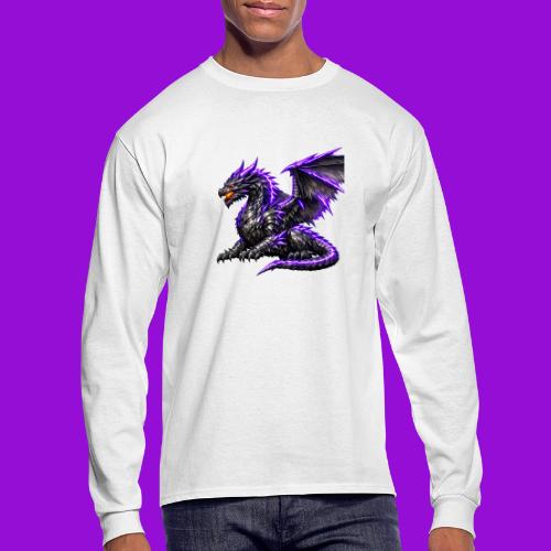 Neon Dragon at Rest - Men's Long Sleeve T-Shirt