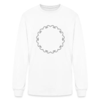 Ornamental frame 7 - Men's Long Sleeve T-Shirt - white - Front