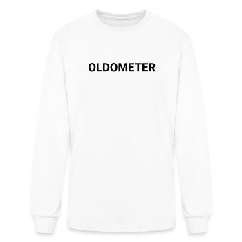 Funny 50Th Birthday Oldometer 50 - Men's Long Sleeve T-Shirt - white - Front