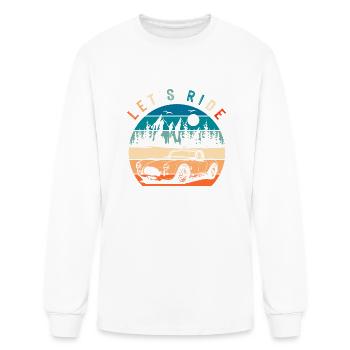 Cobra Retro Vintage Sports Car - Men's Long Sleeve T-Shirt - white - Front