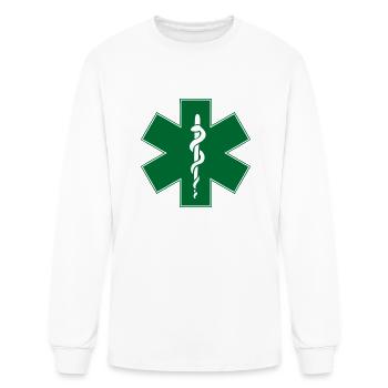 ambulance caduceus snake cool - Men's Long Sleeve T-Shirt - white - Front
