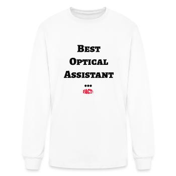 Optical Assistant blue - Men's Long Sleeve T-Shirt - white - Front