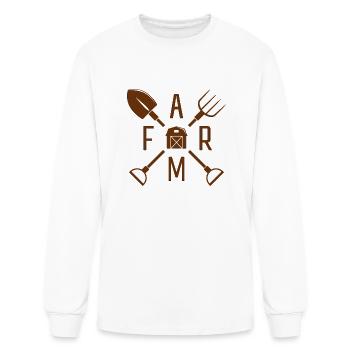 Farm - Men's Long Sleeve T-Shirt - white - Front