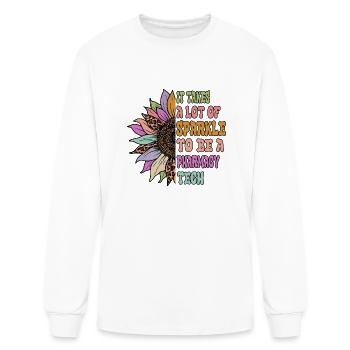 It time a lot of sparkle to be a pharmacy tech - Men's Long Sleeve T-Shirt - white - Front