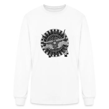 Kaleidoscope Longhorn 2024 04 - Men's Long Sleeve T-Shirt - white - Front