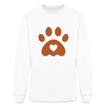 dog play - Men's Long Sleeve T-Shirt - white - Front