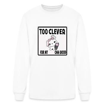 Too Clever - Men's Long Sleeve T-Shirt - white - Front