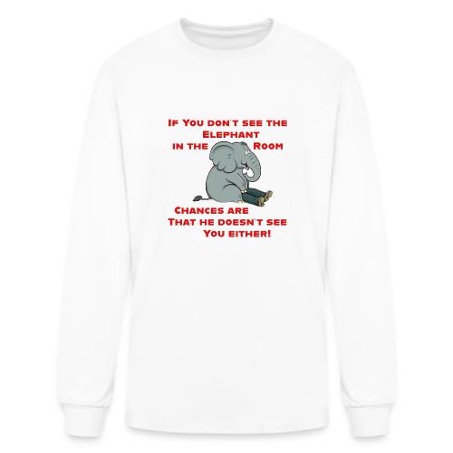 Elephant in the Room Meme - Men's Long Sleeve T-Shirt