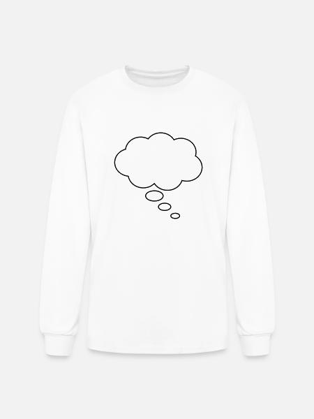 Thought bubble - Men's Long Sleeve T-Shirt - white