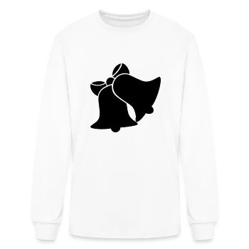 Bells silhouette - Men's Long Sleeve T-Shirt - white - Front