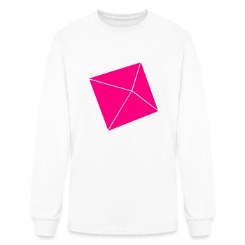 D8 (Eight Sided) Dice - Men's Long Sleeve T-Shirt - white - Front