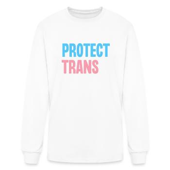 Protect Trans Kids - Men's Long Sleeve T-Shirt - white - Front