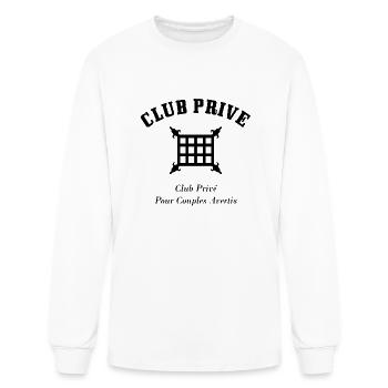 club prive - T-shirt à manches longues Homme - blanc - Devant