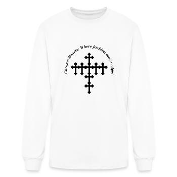 chrome hear - Men's Long Sleeve T-Shirt - white - Front