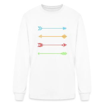 Bow And Arrow Archery Lover - Men's Long Sleeve T-Shirt - white - Front