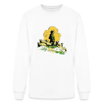 Sheep Farm Farming Farmer - Men's Long Sleeve T-Shirt - white - Front