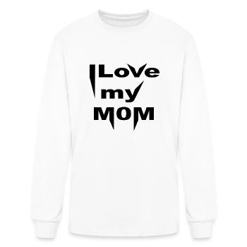 I Love Mom nature - Men's Long Sleeve T-Shirt - white - Front