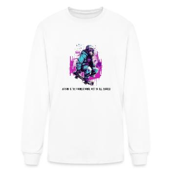 Cyberpunk gorilla - Men's Long Sleeve T-Shirt - white - Front