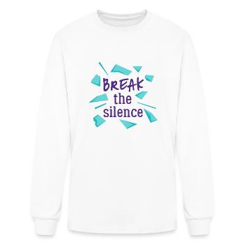 Break The Silence - Men's Long Sleeve T-Shirt - white - Front