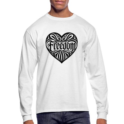 FREEDOM in Heart - Men's Long Sleeve T-Shirt