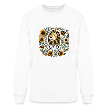 LEO - Men's Long Sleeve T-Shirt - white - Front