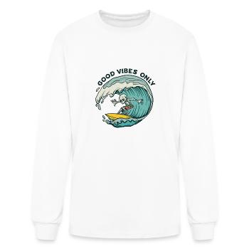 good vibe - Men's Long Sleeve T-Shirt - white - Front