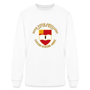 Army 82nd Field Artillery Can and Will - Men's Long Sleeve T-Shirt - white - Front