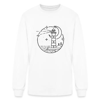 Light House - Men's Long Sleeve T-Shirt - white - Front